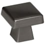 Amerock Blackrock 1-1/2 Inch Square Cabinet Knob Gunmetal
