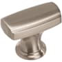 Amerock Highland Ridge 11/16 Inch Bar Cabinet Knob Satin Nickel