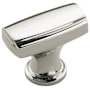 Amerock Highland Ridge 11/16 Inch Bar Cabinet Knob Polished Nickel