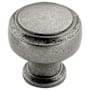 Amerock Highland Ridge 1-3/16 Inch Mushroom Cabinet Knob Antique Pewter