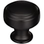 Amerock Highland Ridge 1-3/16 Inch Mushroom Cabinet Knob Black Bronze