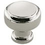 Amerock Highland Ridge 1-3/16 Inch Mushroom Cabinet Knob Polished Nickel