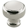 Amerock Highland Ridge 1-3/16 Inch Mushroom Cabinet Knob Polished Nickel