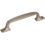 Amerock Highland Ridge 3-3/4 Inch Center to Center Handle Cabinet Pull Satin Nickel