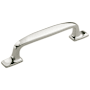 Amerock Highland Ridge 3-3/4 Inch Center to Center Handle Cabinet Pull - 10 Pack Polished Nickel