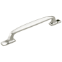 Amerock Highland Ridge 6-5/16 Inch Center to Center Handle Cabinet Pull Polished Nickel