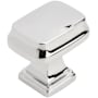 Amerock Revitalize 7/8 Inch Rectangular Cabinet Knob Polished Chrome
