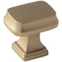 Amerock Revitalize 7/8 Inch Rectangular Cabinet Knob Golden Champagne