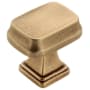 Amerock Revitalize 7/8 Inch Rectangular Cabinet Knob Gilded Bronze