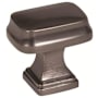 Amerock Revitalize 1-1/4 Inch Rectangular Cabinet Knob Gunmetal