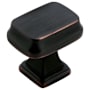 Amerock Revitalize 7/8 Inch Rectangular Cabinet Knob Oil Rubbed Bronze