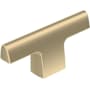 Amerock Riva 1/2 Inch Bar Cabinet Knob Golden Champagne