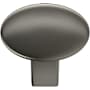 Amerock Riva 1-1/4 Inch Oval Cabinet Knob Polished Nickel