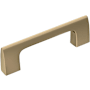 Amerock Riva 3 Inch Center to Center Handle Cabinet Pull Golden Champagne