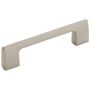 Amerock Riva 3-3/4 Inch Center to Center Handle Cabinet Pull Satin Nickel