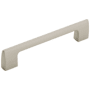 Amerock Riva 5-1/16 Inch Center to Center Handle Cabinet Pull Satin Nickel