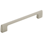Amerock Riva 6-5/16 Inch Center to Center Handle Cabinet Pull Satin Nickel