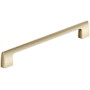 Amerock Riva 10-1/16 Inch Center to Center Handle Cabinet Pull Golden Champagne