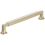Amerock Stature 7-9/16 Inch Center to Center Handle Cabinet Pull Golden Champagne
