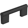 Amerock Versa 3 Inch Center to Center Handle Cabinet Pull Matte Black