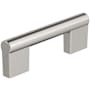 Amerock Versa 3 Inch Center to Center Handle Cabinet Pull Satin Nickel