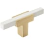 Brushed Gold / White