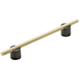 Amerock Transcendent 6-5/16 Inch Center to Center Bar Cabinet Pull Matte Black / Matte Gold