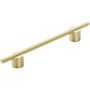 Amerock Transcendent 6-5/16 Inch Center to Center Bar Cabinet Pull Matte Gold