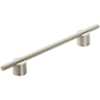 Amerock Transcendent 6-5/16 Inch Center to Center Bar Cabinet Pull Silver Champagne