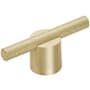 Amerock Transcendent 3/8 Inch Bar Cabinet Knob Matte Gold