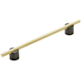 Amerock Transcendent 7-9/16 Inch Center to Center Bar Cabinet Pull Matte Black / Matte Gold