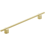 Amerock Transcendent 10-1/16 Inch Center to Center Bar Cabinet Pull Matte Gold