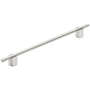 Amerock Transcendent 10-1/16 Inch Center to Center Bar Cabinet Pull Polished Nickel