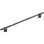 Amerock Transcendent 12-5/8 Inch Center to Center Bar Cabinet Pull Matte Black