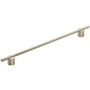 Amerock Transcendent 12-5/8 Inch Center to Center Bar Cabinet Pull Silver Champagne
