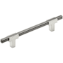 Amerock Urbanite 5-1/16 Inch Center to Center Bar Cabinet Pull Polished Chrome / Black Chrome
