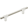 Amerock Urbanite 5-1/16 Inch Center to Center Bar Cabinet Pull Polished Chrome / Satin Nickel