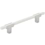 Amerock Urbanite 5-1/16 Inch Center to Center Bar Cabinet Pull Polished Chrome / White