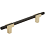 Amerock Urbanite 5-1/16 Inch Center to Center Bar Cabinet Pull Brushed Gold / Matte Black
