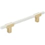 Amerock Urbanite 5-1/16 Inch Center to Center Bar Cabinet Pull Brushed Gold / White