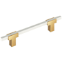 Amerock Urbanite 5-1/16 Inch Center to Center Bar Cabinet Pull Champagne Bronze / White