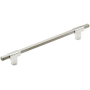 Amerock Urbanite 7-9/16 Inch Center to Center Bar Cabinet Pull Polished Chrome / Satin Nickel