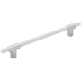 Amerock Urbanite 7-9/16 Inch Center to Center Bar Cabinet Pull Polished Chrome / White