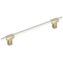 Amerock Urbanite 7-9/16 Inch Center to Center Bar Cabinet Pull Golden Champagne / White