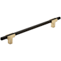 Amerock Urbanite 7-9/16 Inch Center to Center Bar Cabinet Pull Brushed Gold / Matte Black