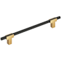 Amerock Urbanite 7-9/16 Inch Center to Center Bar Cabinet Pull Champagne Bronze / Matte Black
