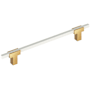 Amerock Urbanite 7-9/16 Inch Center to Center Bar Cabinet Pull Champagne Bronze / White