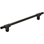 Amerock Urbanite 7-9/16 Inch Center to Center Bar Cabinet Pull Matte Black / Matte Black
