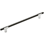 Amerock Urbanite 10-1/16 Inch Center to Center Bar Cabinet Pull Polished Chrome / Brushed Matte Black