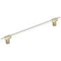 Amerock Urbanite 10-1/16 Inch Center to Center Bar Cabinet Pull Golden Champagne / White